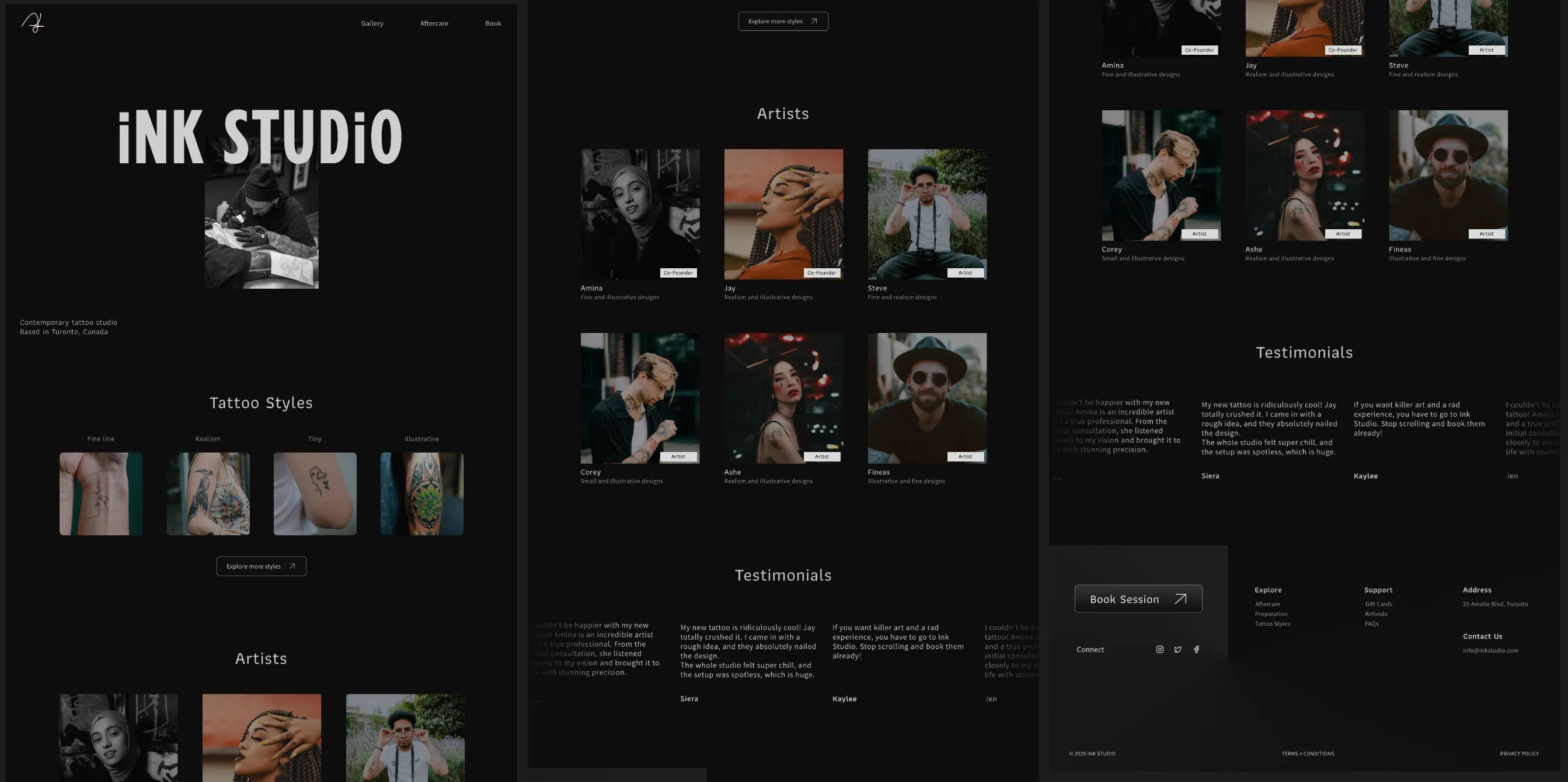 Tattoo Studio Website