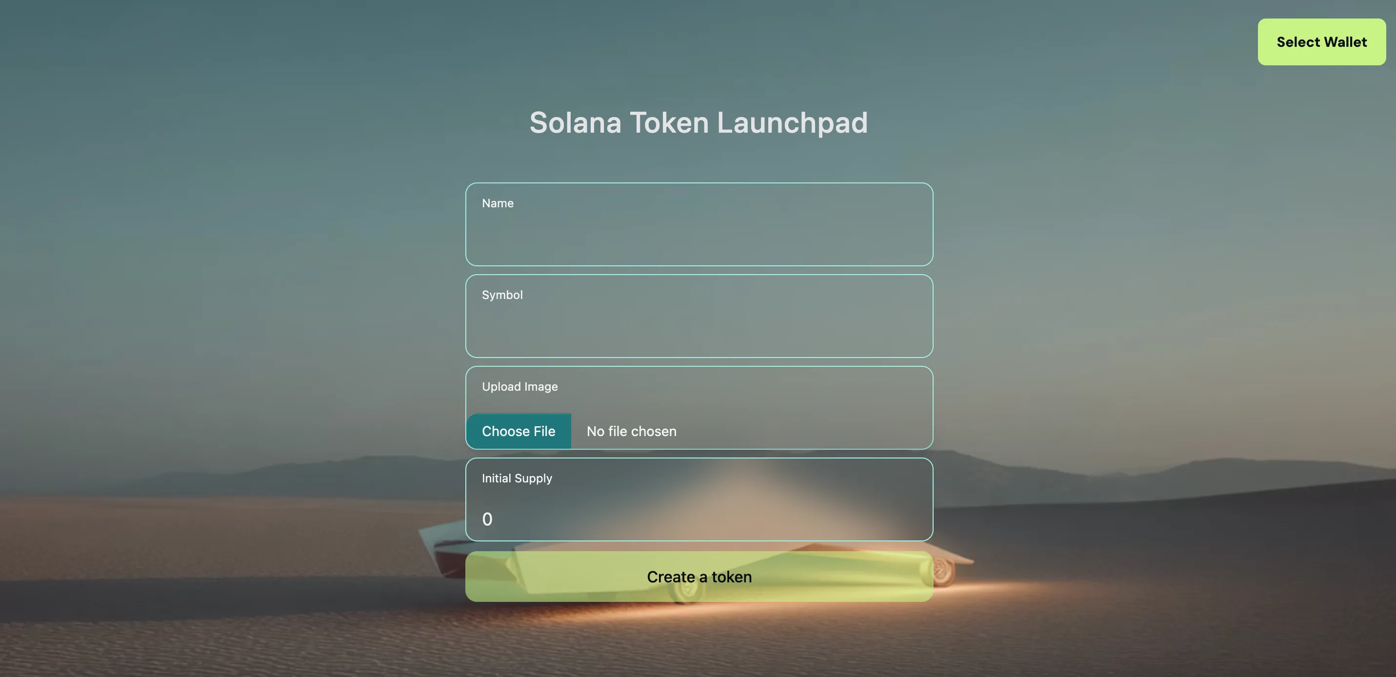 Solana Launchpad app